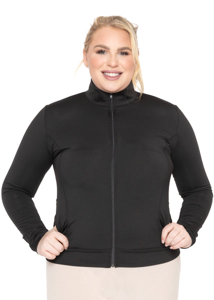 Stretch is Comfort Women's Cotton Warm Up Jacket – Stretch Is Comfort