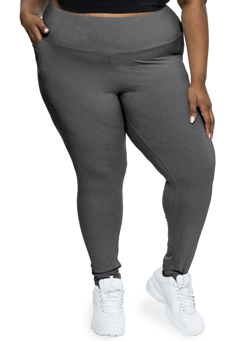 Satva Super Soft Organic Cotton Women's Active Sports Yoga Pants  Highwaisted Leggings with Hidden Pocket - Prema Legging, Heather Grey,  X-Small, Pants -  Canada