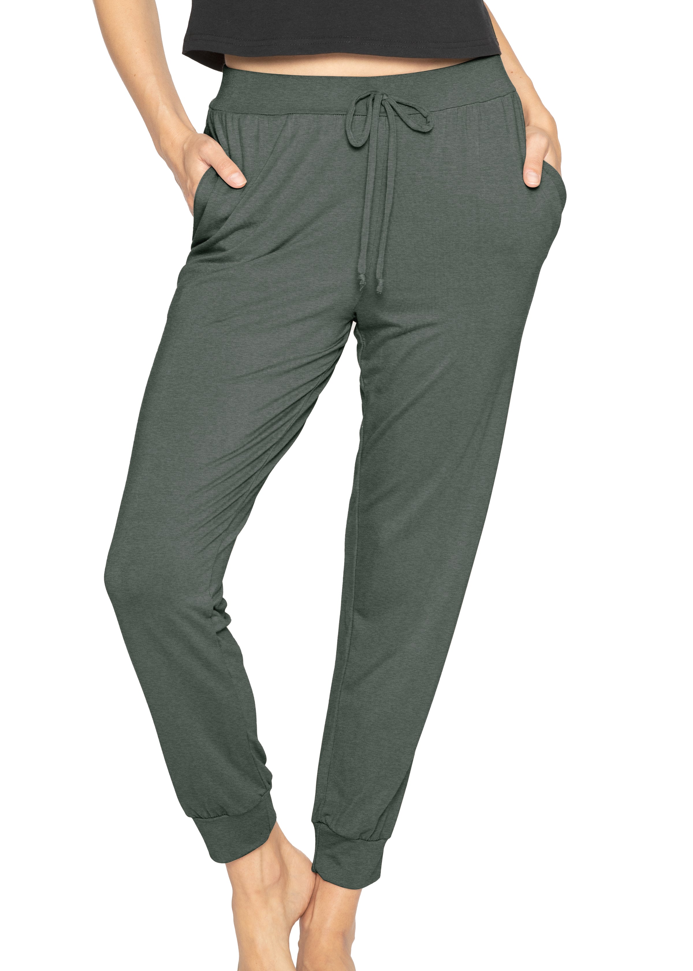 Drawstring Pocket Joggers Casual Elastic Waist Pants Women's - Temu