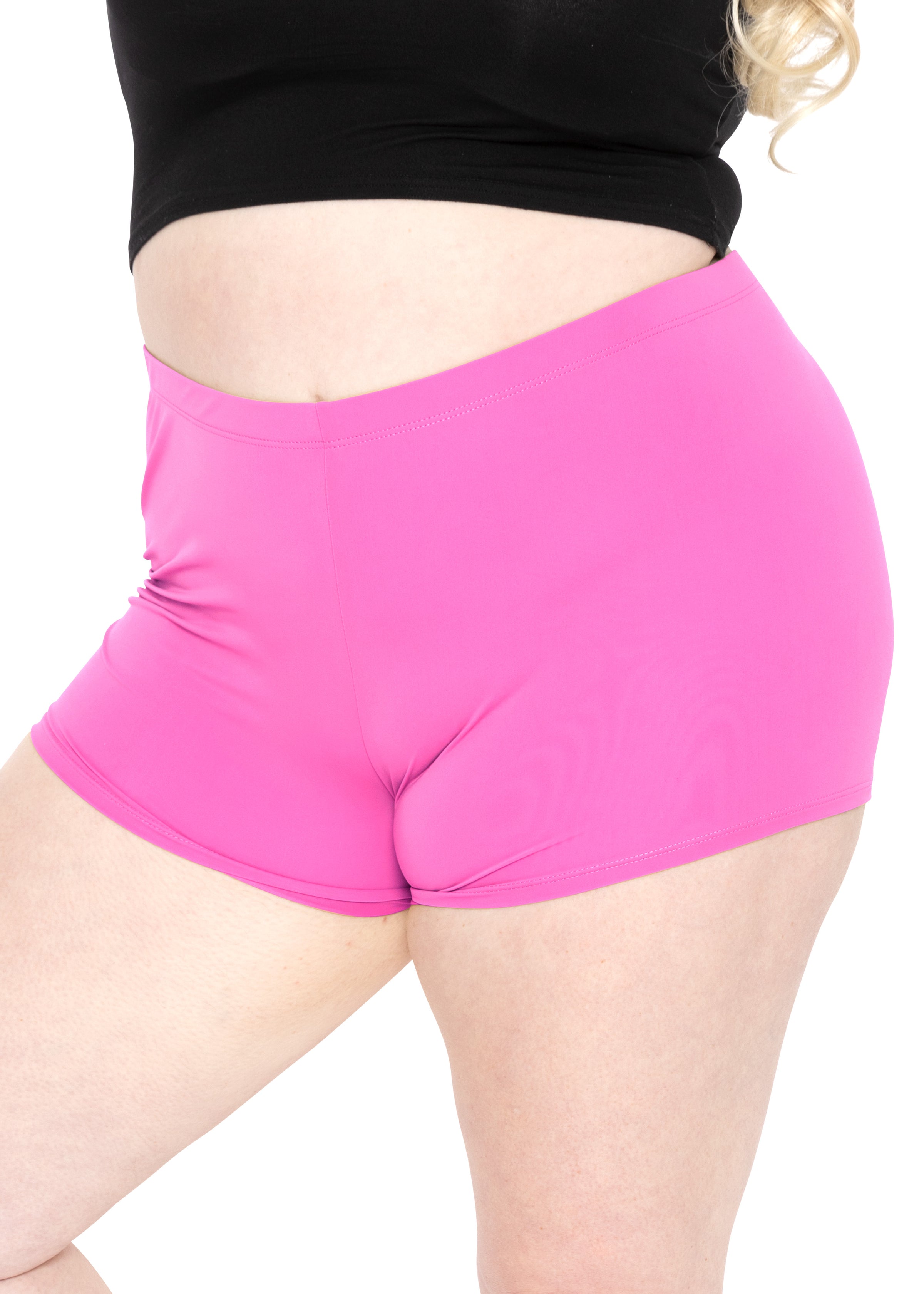Stretch is Comfort Women's Plus Size Basic Fit Cotton Booty Shorts