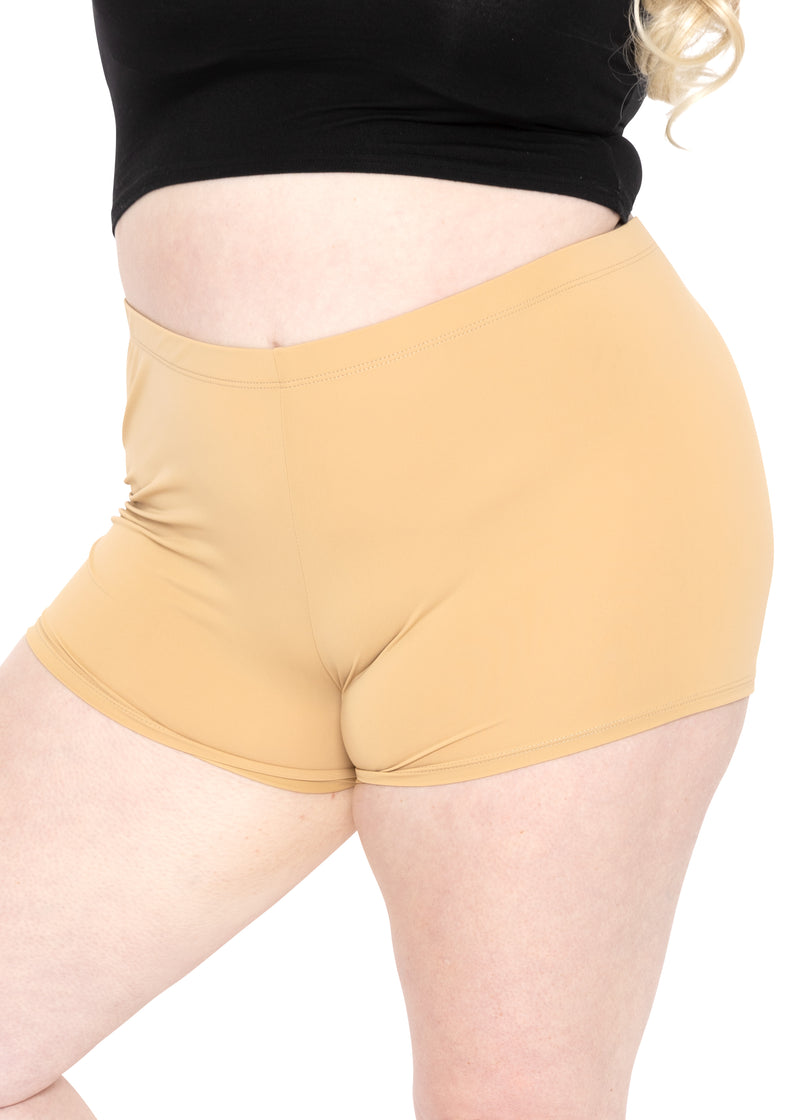 Stretch is Comfort Women's Plus Size Basic Fit Cotton Booty Shorts