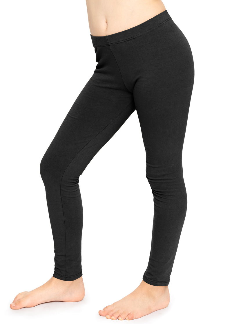  Stretch Is Comfort Girls Cotton Leggings Kelly