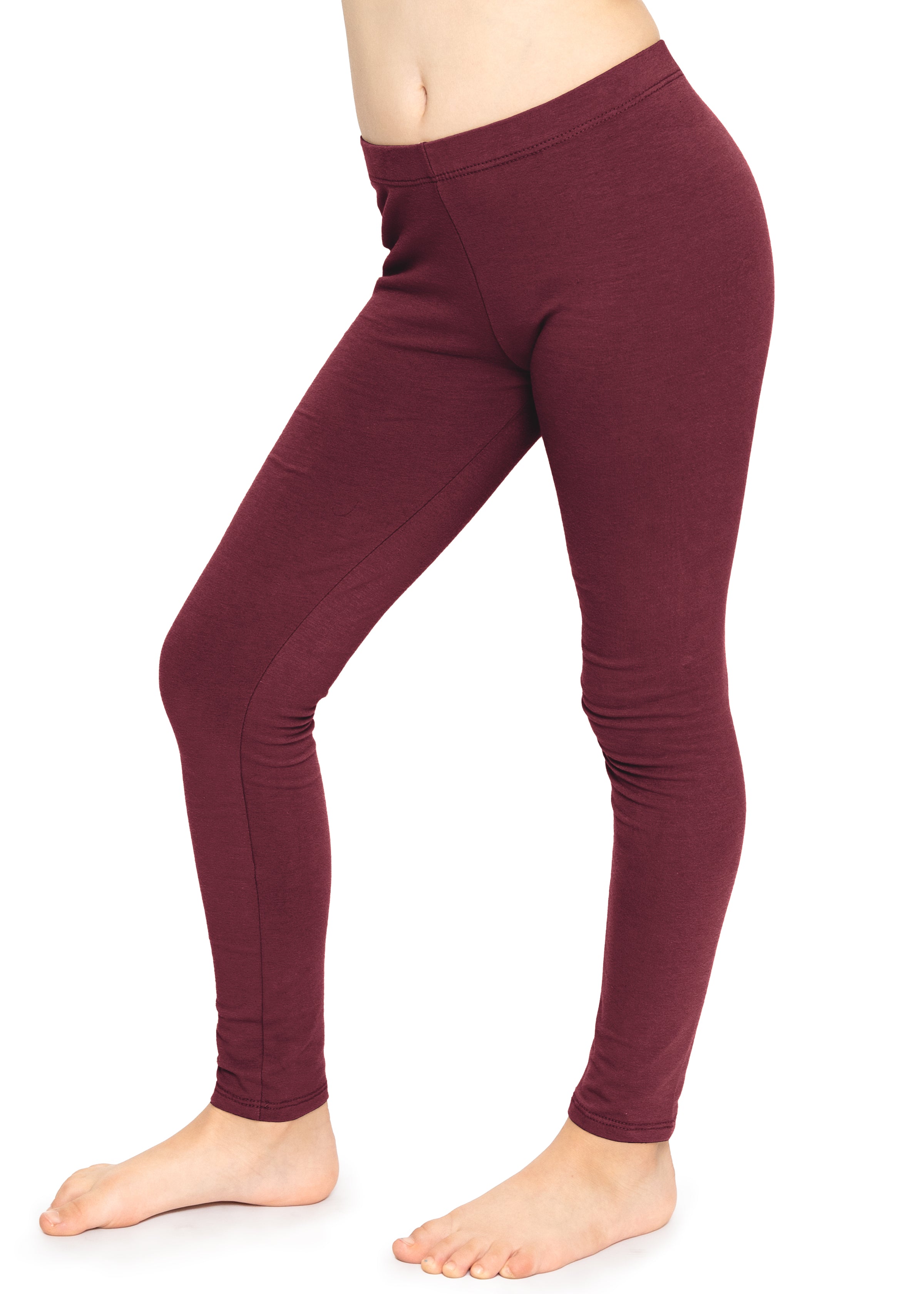 Pixie Women's Cotton Lycra 190 GSM 4 Way Stretchable Churidar Leggings  Combo Pink and Maroon (Pack of 2) - Free Size