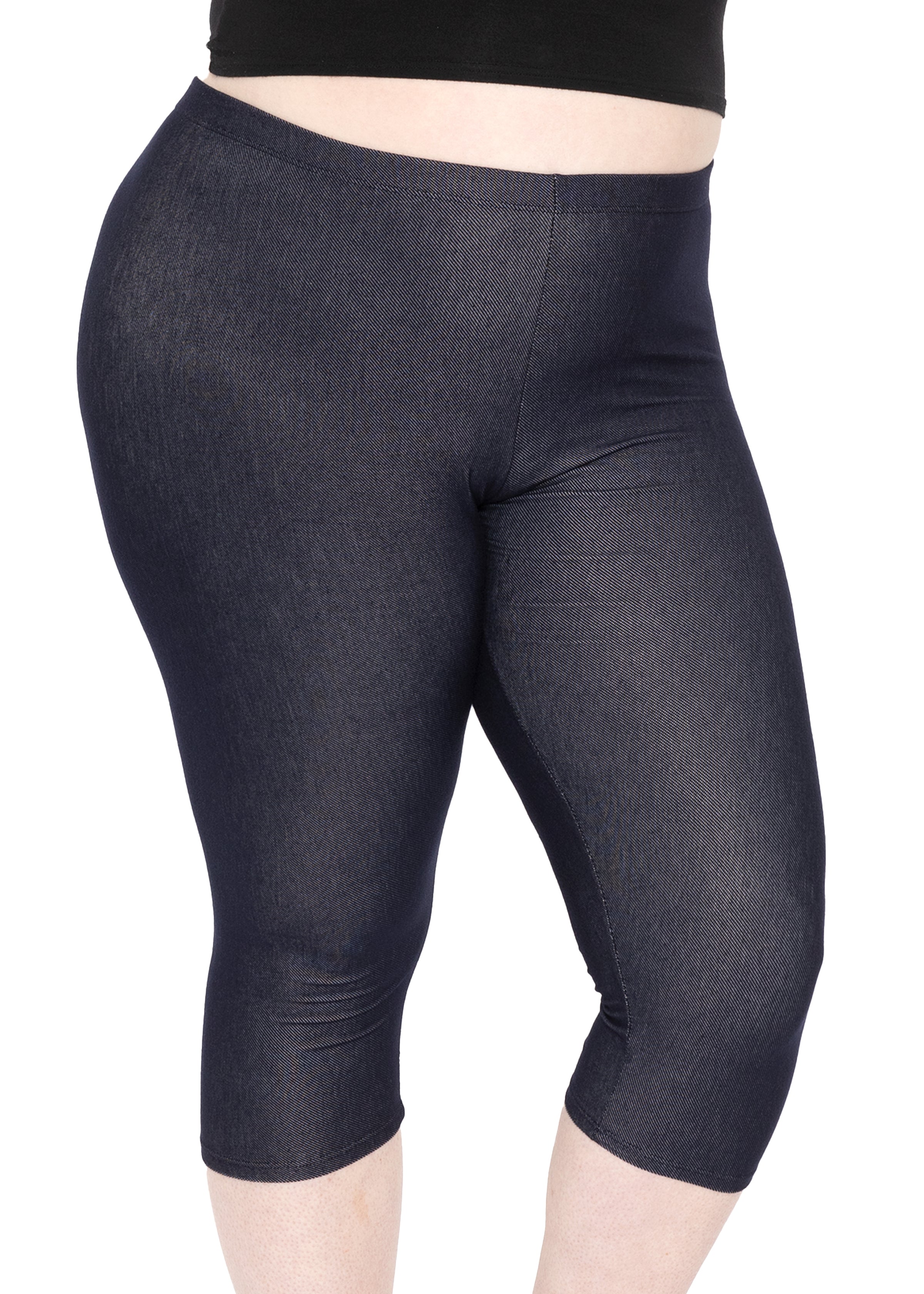 SOFRA Womens Plus Size Leggings Full Length High Waist Pants
