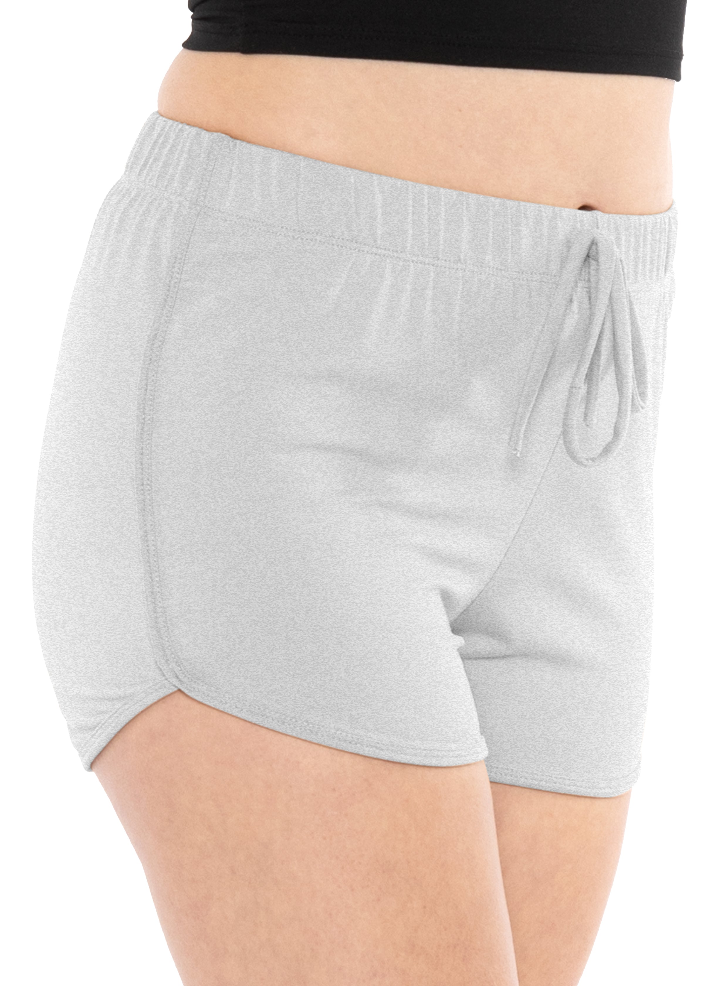 Buttery Smooth Drawstring Waist Dolphin Shorts with Pockets