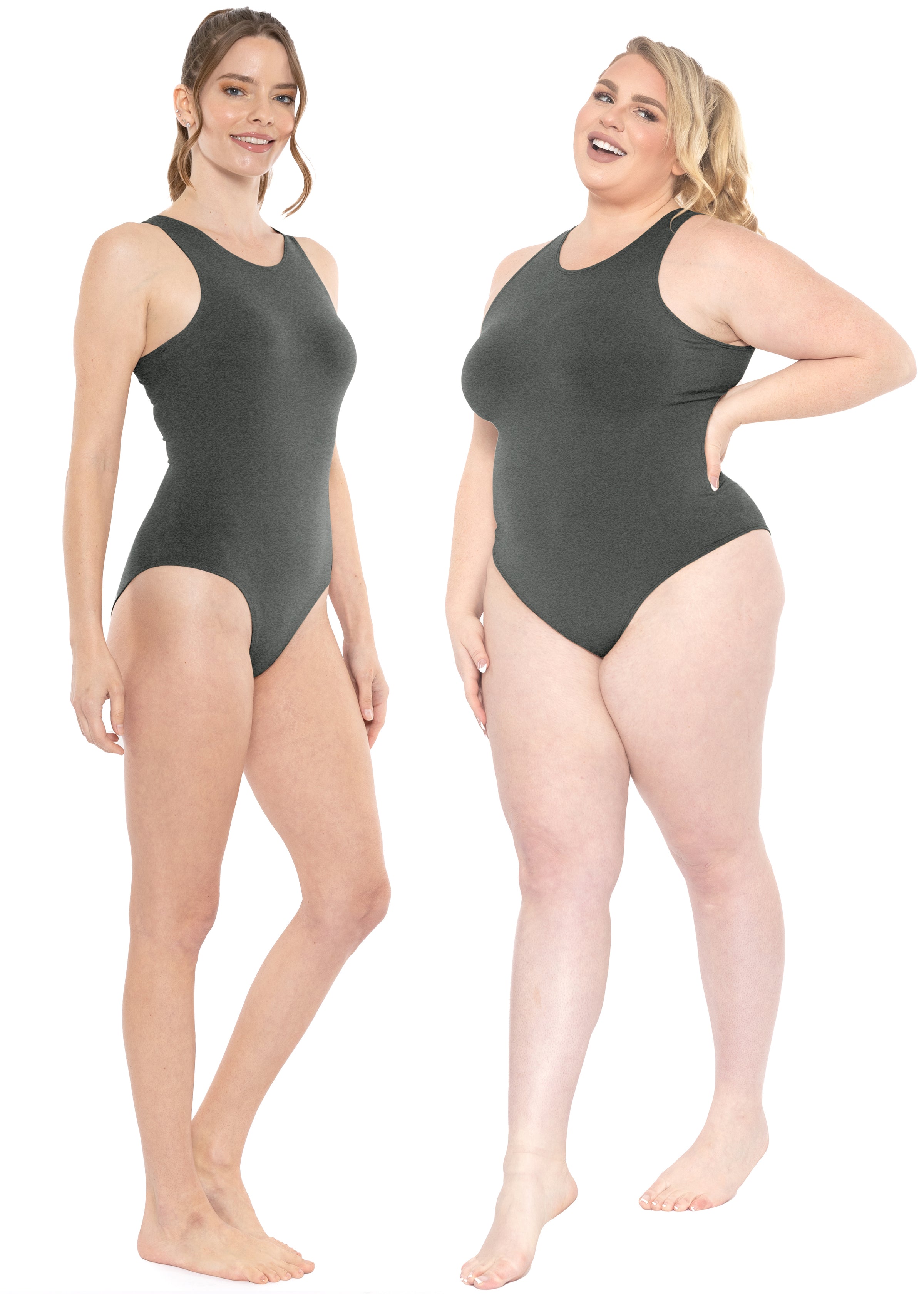 Oh So Soft High Neck Bikini Leotard Bodysuit with Snap Closure – Stretch Is  Comfort