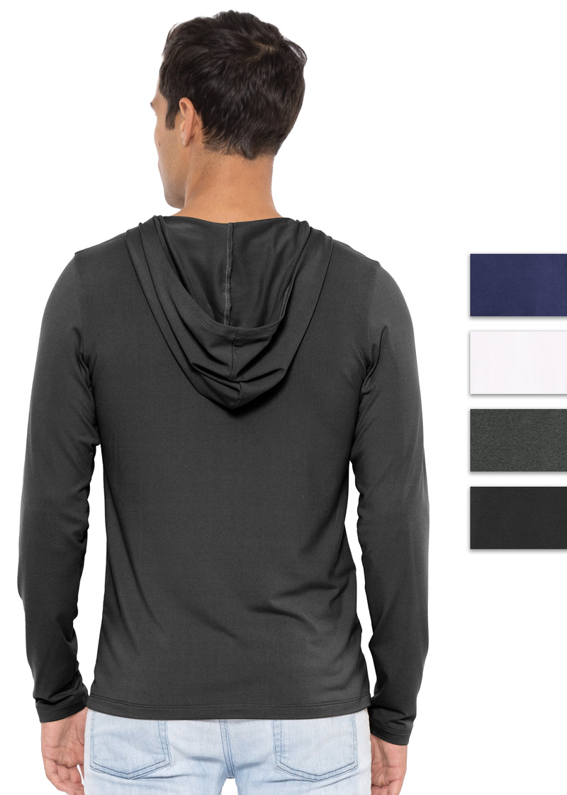 Men's Oh So Soft Luxe Long Sleeve Stretch Tee Shirt Hoodie – Stretch Is  Comfort