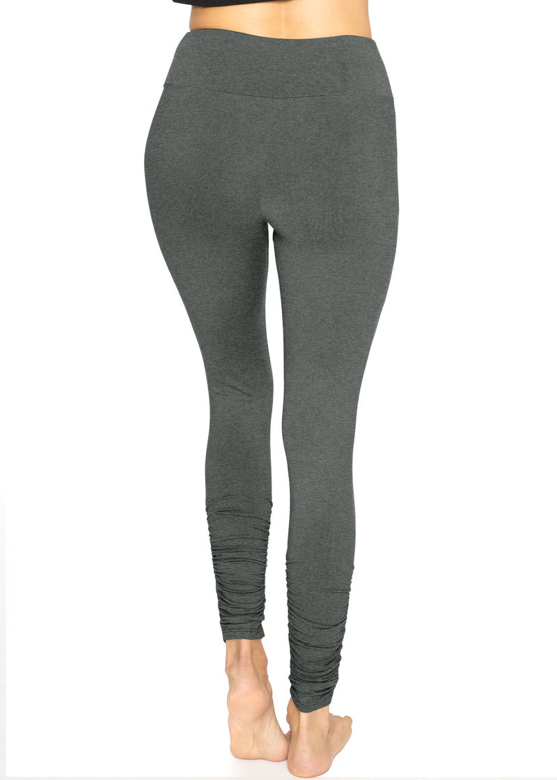 Oh So Soft High Waist Stretch Leggings with Ruched Ankle Detail – Stretch  Is Comfort