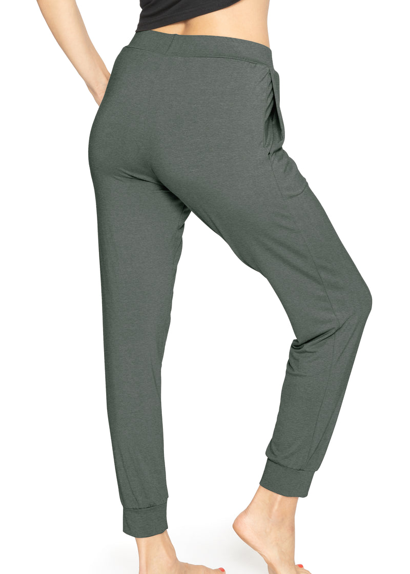 Women's Premium Stretch Modal Cuff Joggers Pants with Pockets – Stretch Is  Comfort