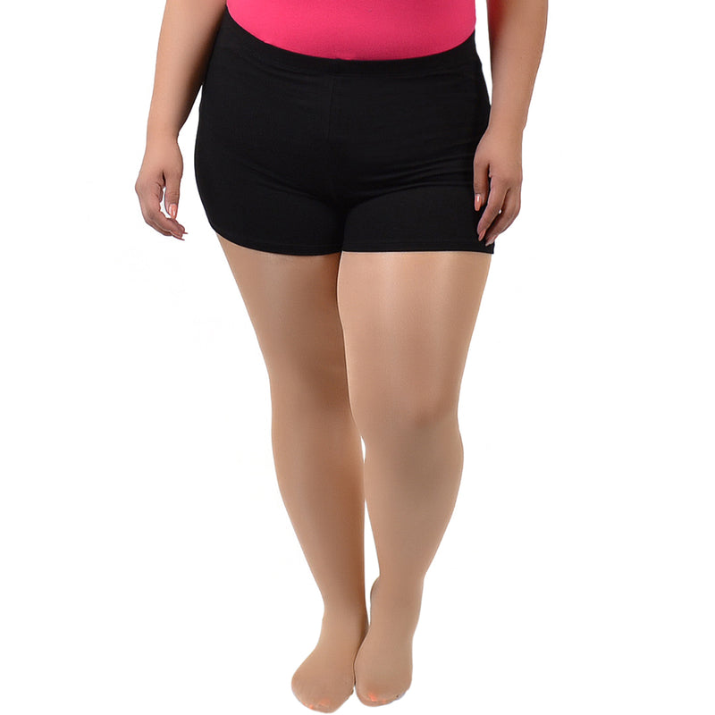 Stretch is Comfort Women's Plus Size Basic Fit Cotton Booty Shorts –  Stretch Is Comfort