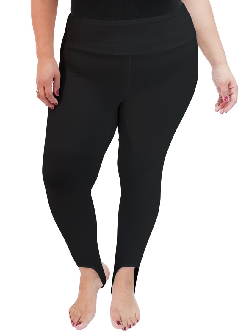 Roaman's Women's Plus Size Essential Stretch Stirrup Legging, 18/20 - Black  : Target
